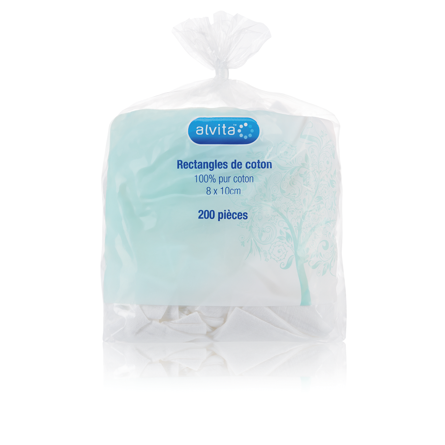 Rectangular Cotton Pads Think Alvita