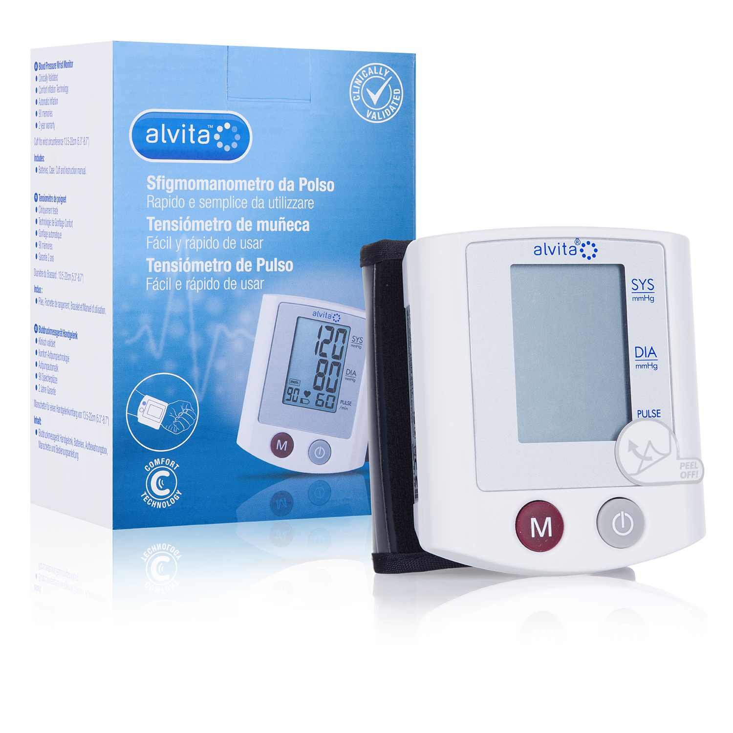 Tensiómetro de muñeca Alvita