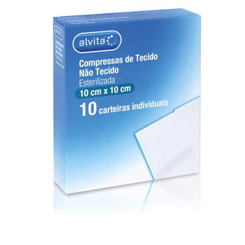 Compressa Tecido Não Tecido Estéril Alvita