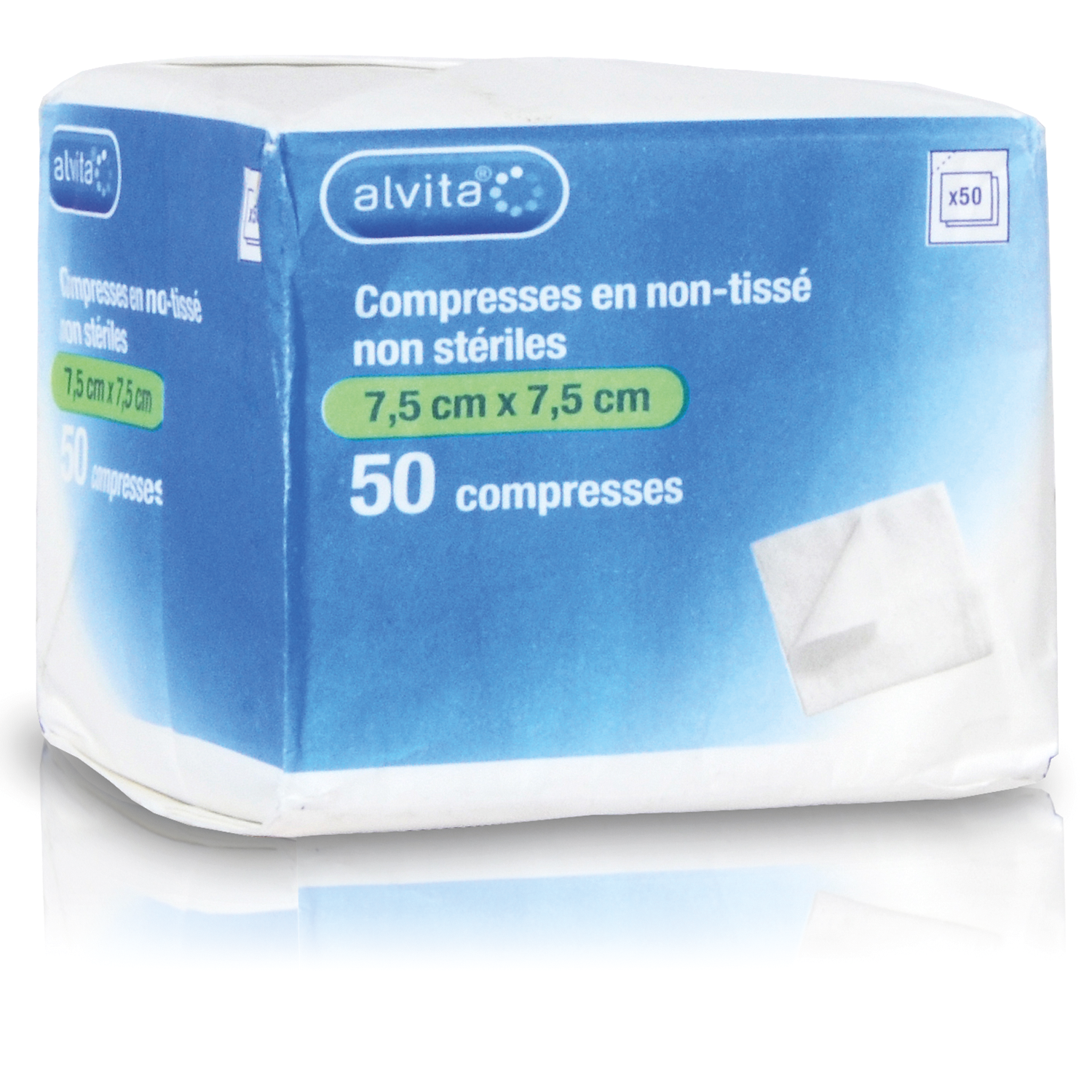 Compresses non stériles en non-tissé Alvita