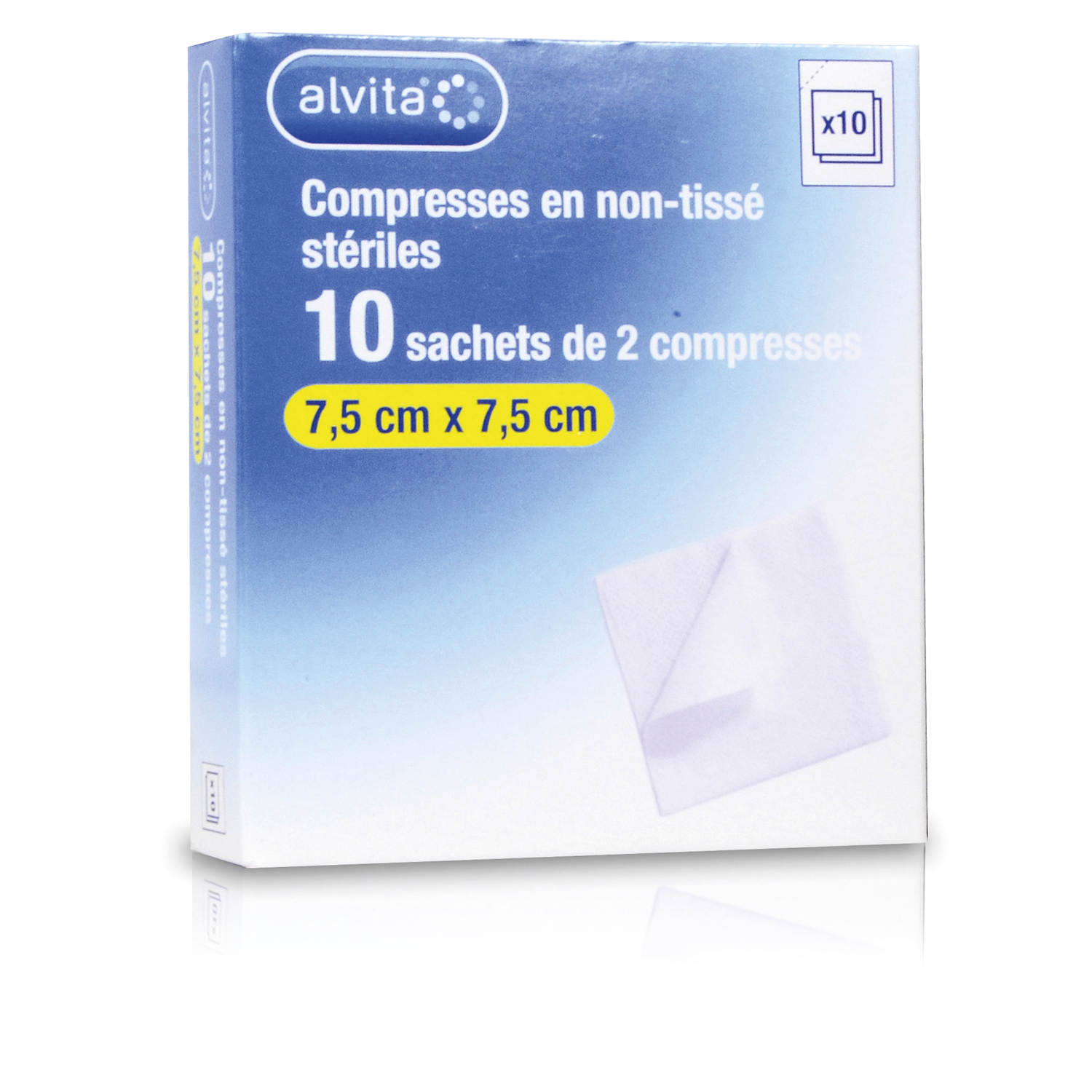Compresses stériles en non-tissé Alvita