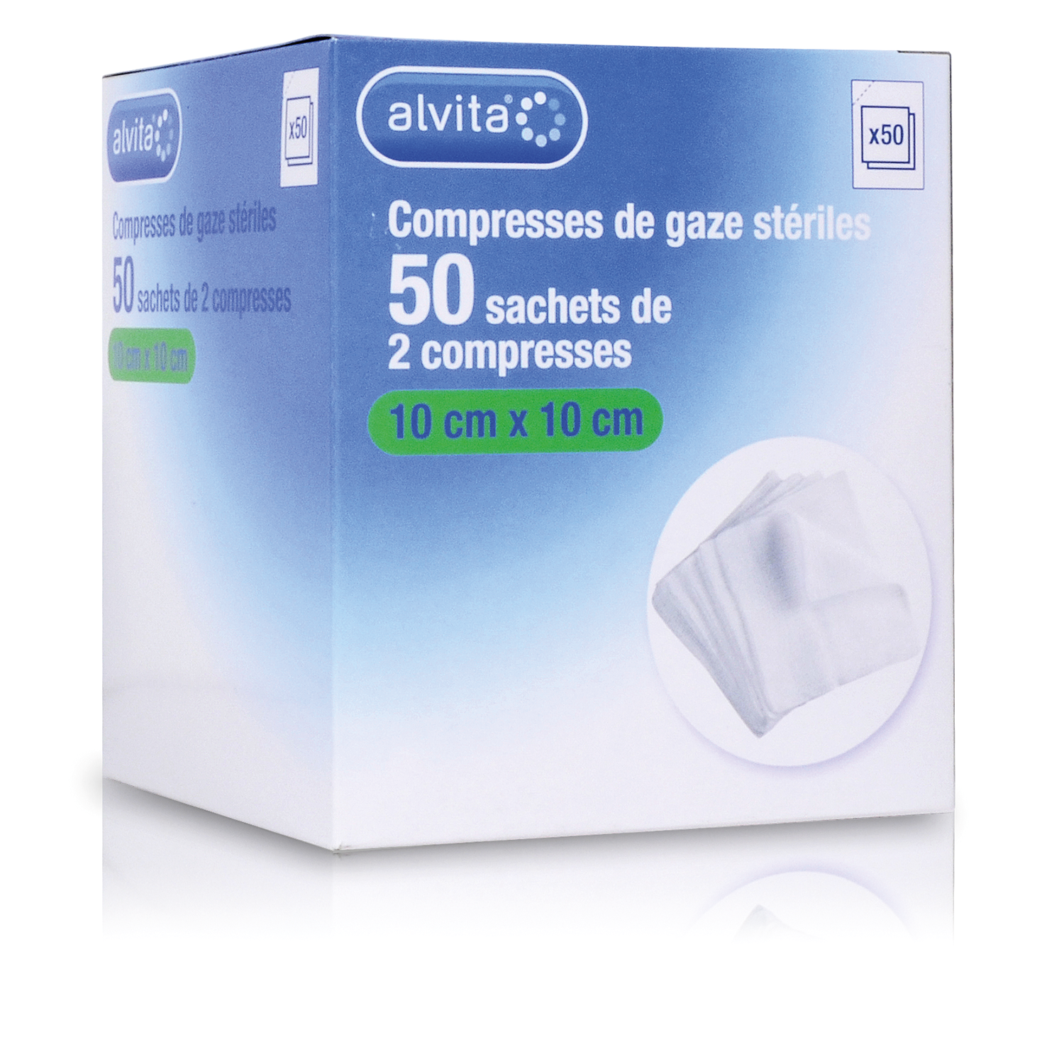 Compresses stériles de gaze Alvita