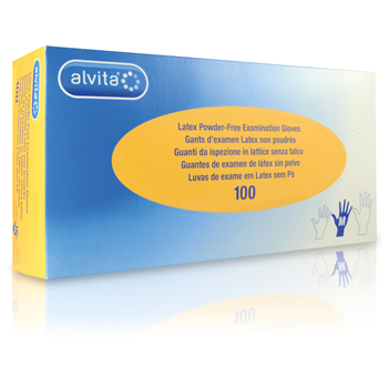 Alvita Gloves Latex Powder-Free