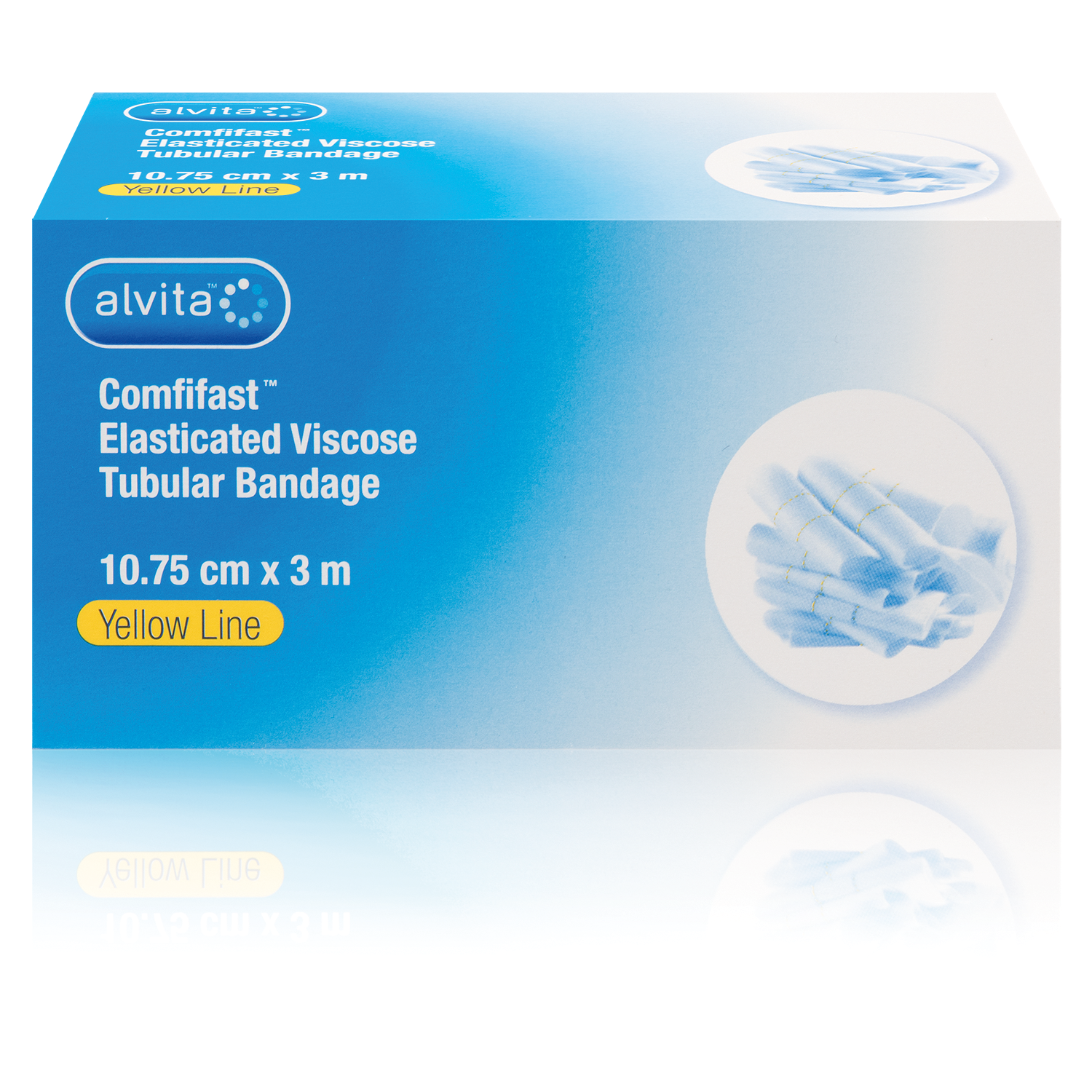 Alvita Comfifast Elasticated Viscose Tubular Bandage Yellow