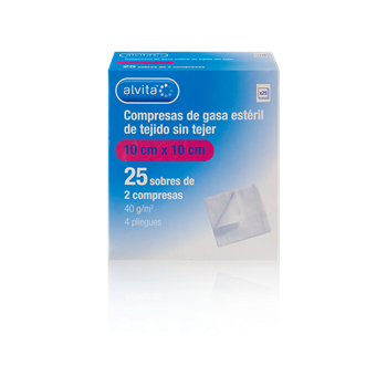 Compresas de gasa estéril de tejido sin tejer Alvita