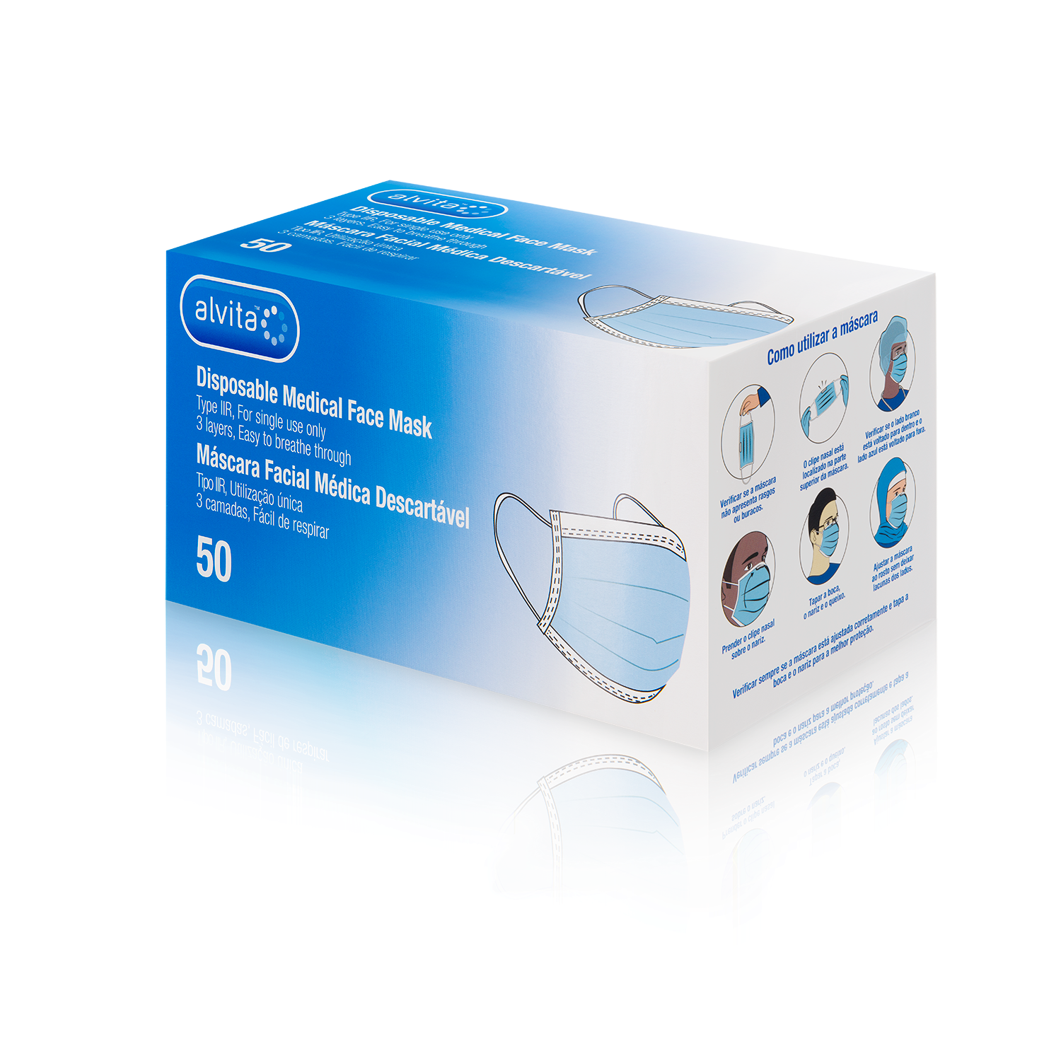 Disposable Medical Face Mask Type IIR Think Alvita